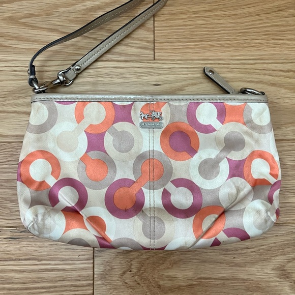 Multicolor coach wristlet - Picture 1 of 2